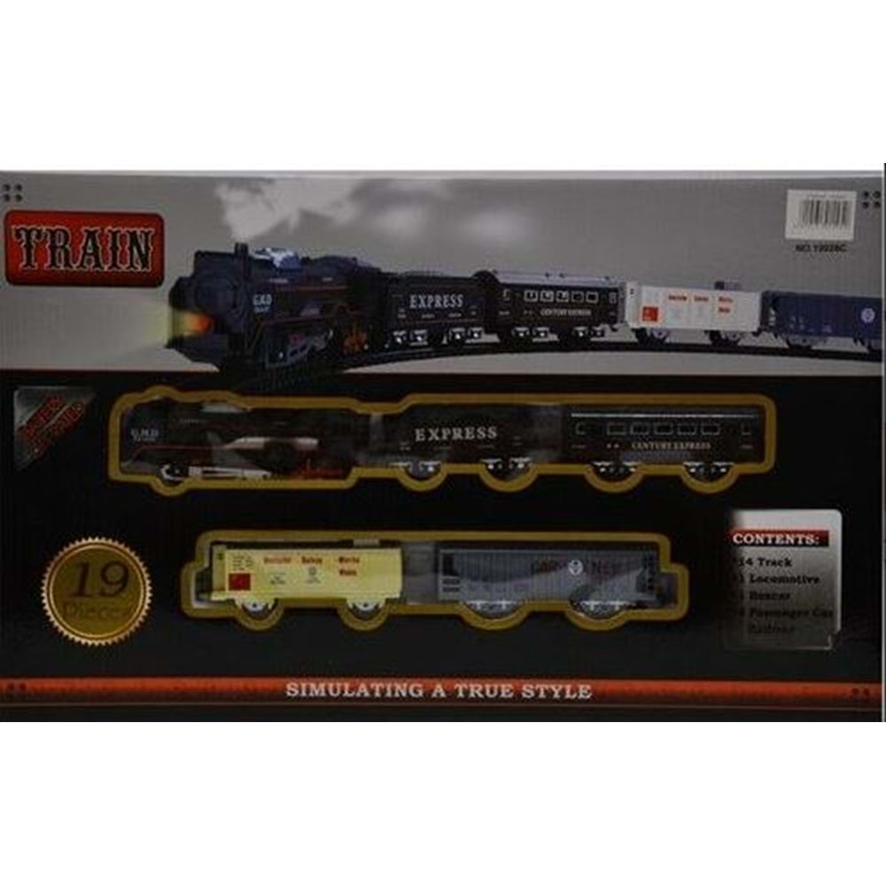 TOYSAN 19026C TREN SETİ PİLLİ 19 PARÇA