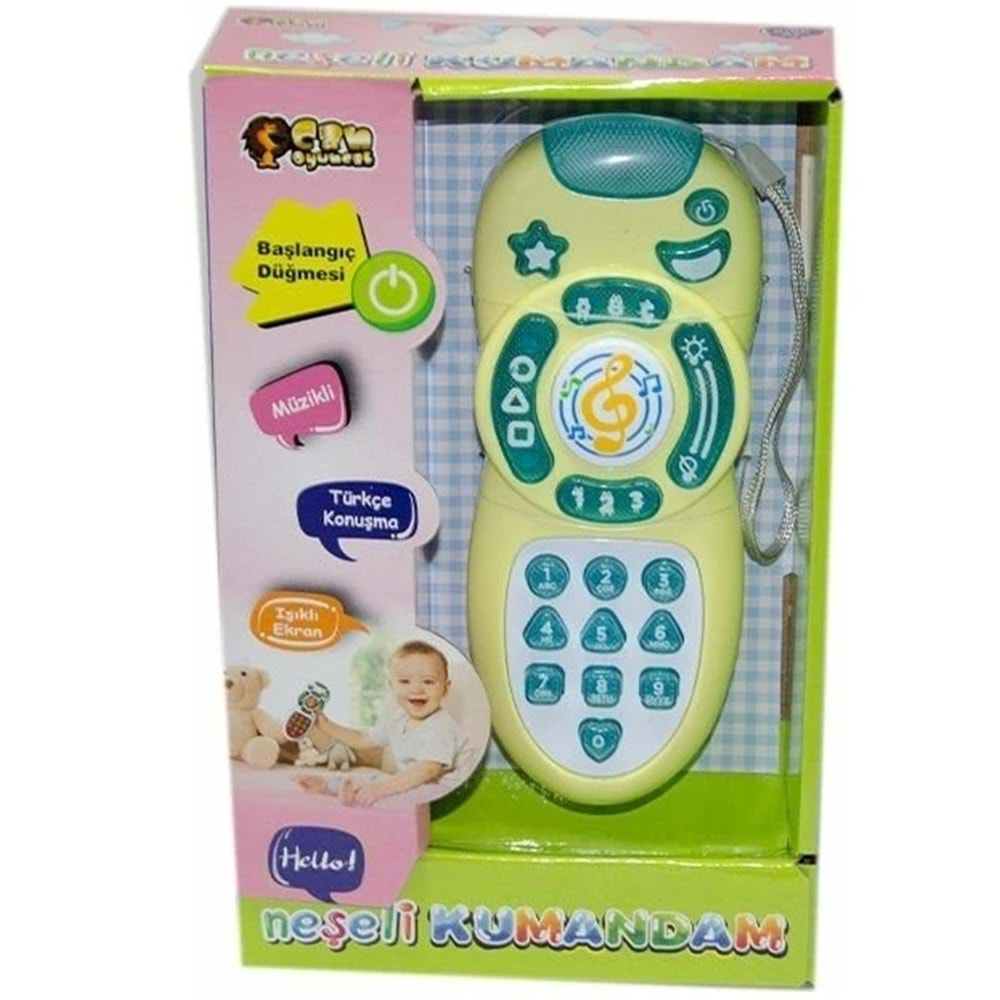 CAN CN1908 PİLLİ MÜZİKLİ AKILLI KUMANDA*48