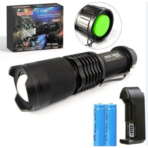 KM106 GOLD ORİON ŞARJLI EL FENERİ 3000 LÜMEN*100