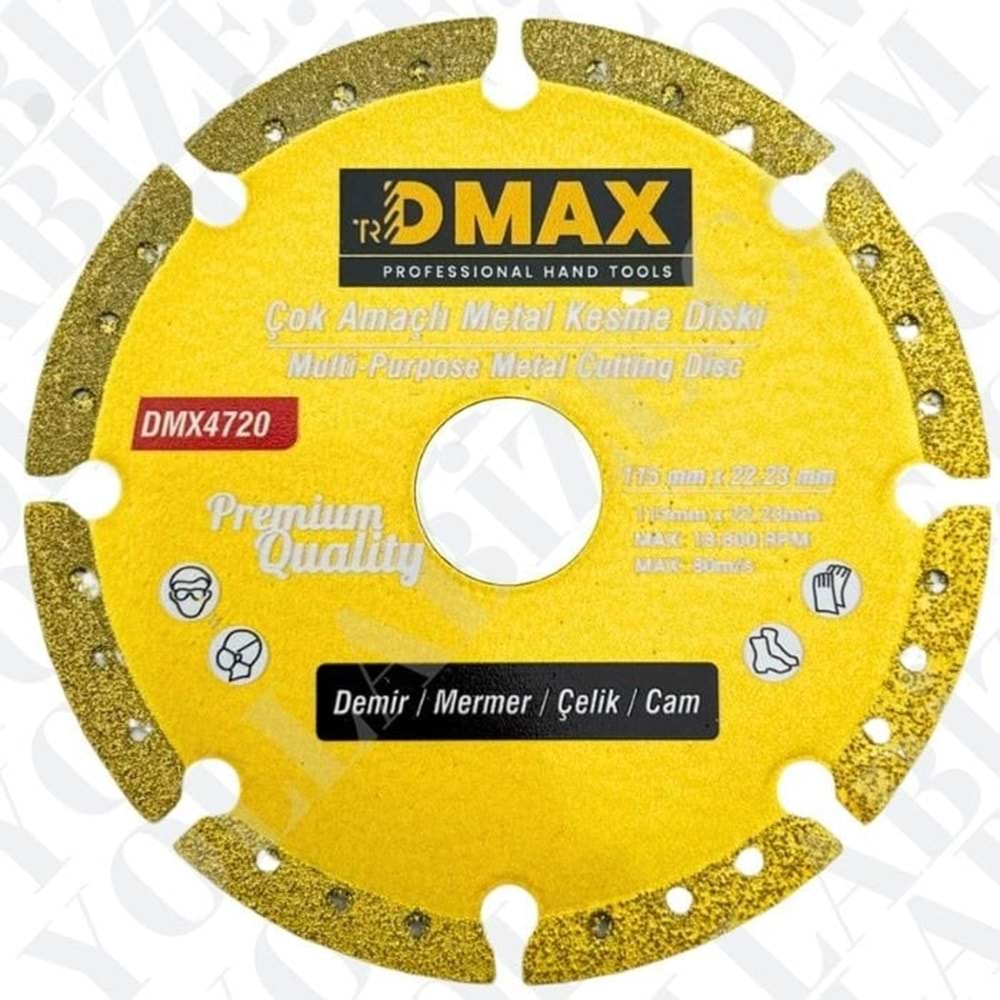 DMX4720 DMAX ÇOK AMAÇLI METAL KESME DİSKİ*10