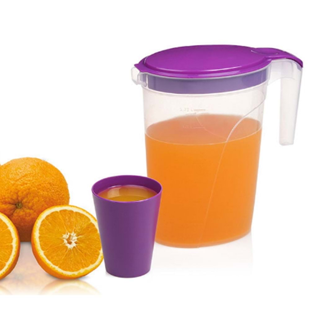 ÜÇSAN M098 4 BARDAKLI OVAL SÜRAHİ 2 LT *24