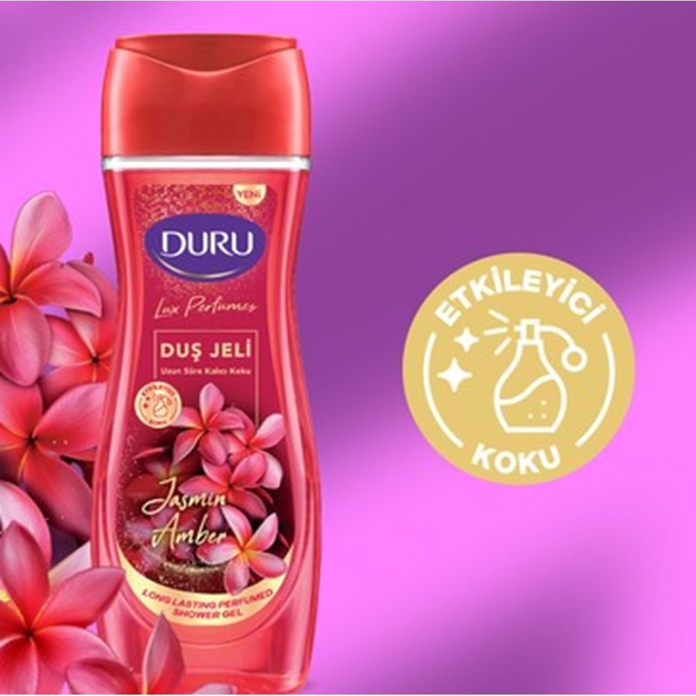 DURU LUX PERFUMES JASMİN VE AMBER DUŞ JELİ 450ML+450ML *6