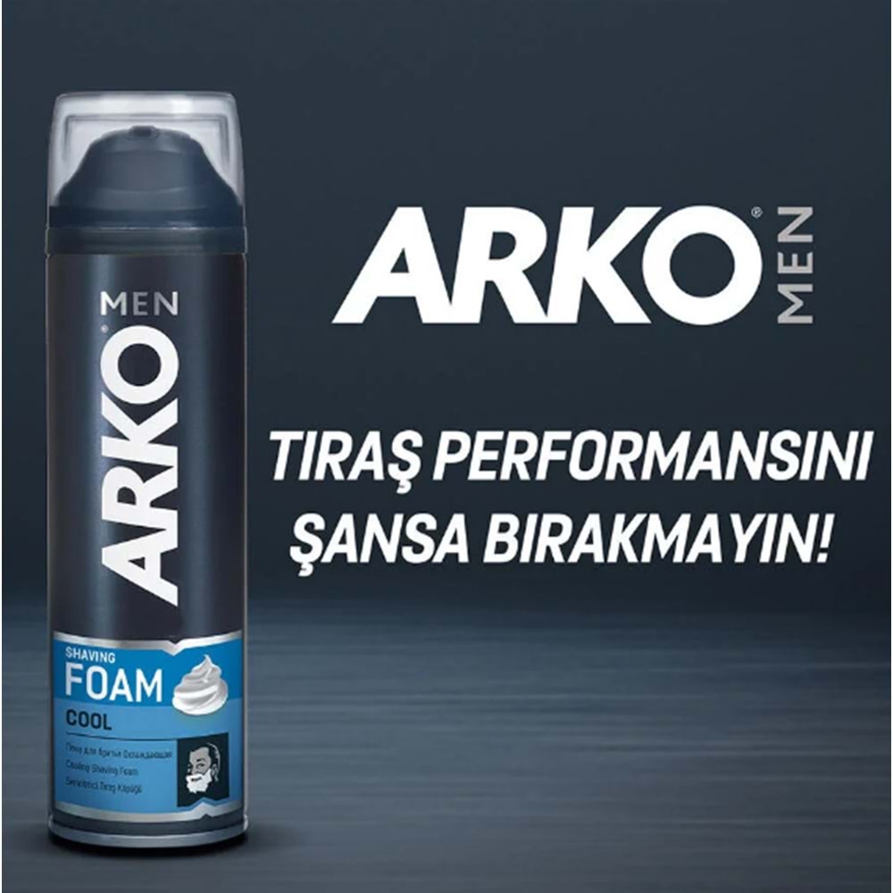 ARKO TRAŞ KÖPÜK 200 ML COOL *6*24