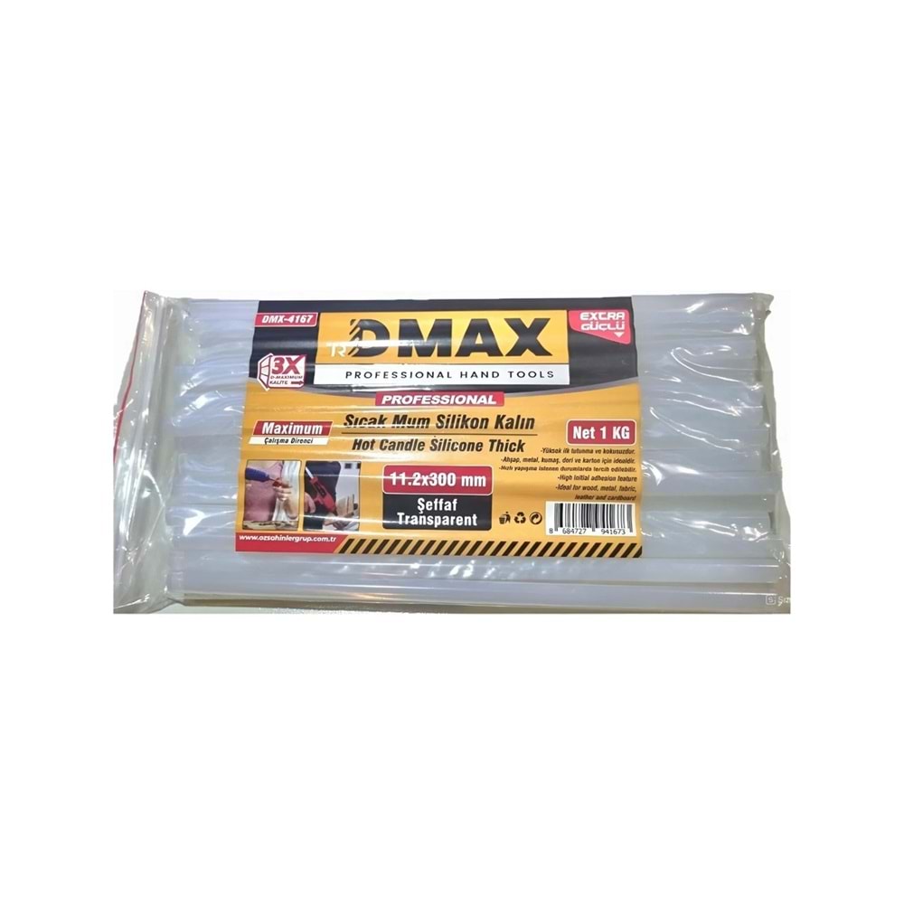 DMX4167 DMAX SICAK SLİKON MUM KALIN 1KG*20