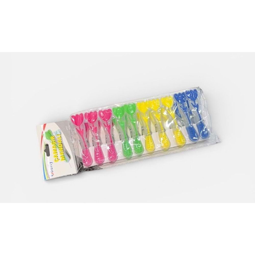 HRD5011 BUFFY ÇAMAŞIR MANDAL SİLİKON LALE 10LU*144