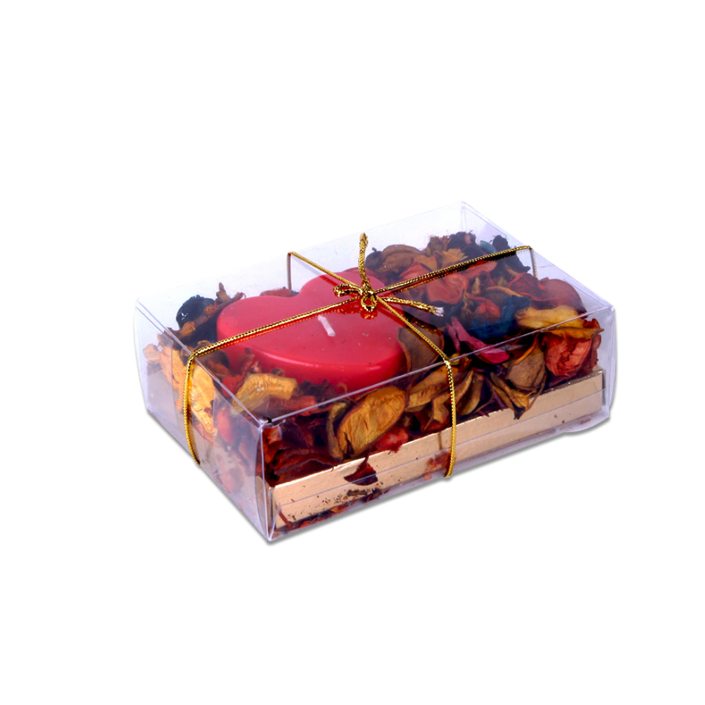 X652 NUR MUM KALPLİ MUM YAPRAKLI TEKLİ*60