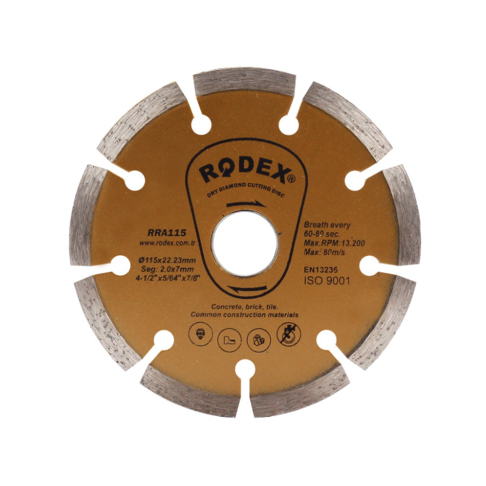 RRA115 RODEX ELMAS KESME DİSKİ ÜNİVERSAL 115MM*20