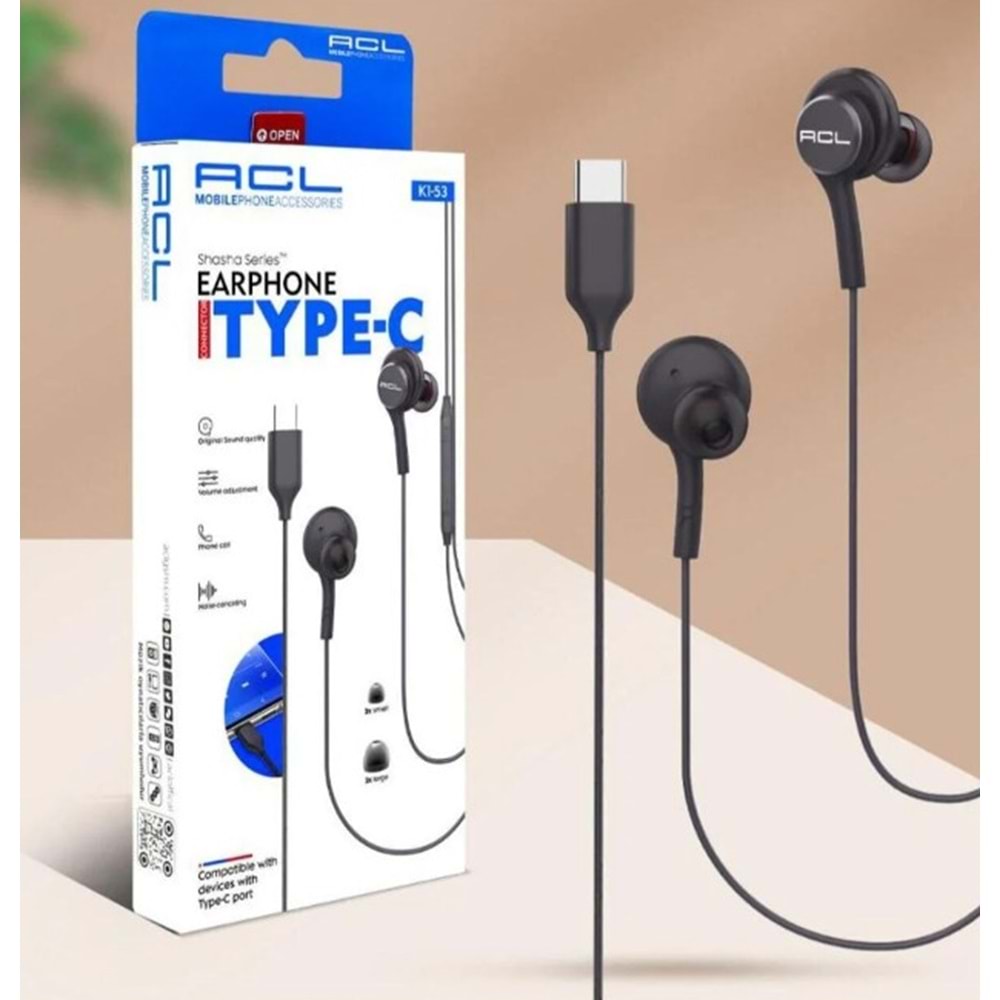 K1-53 ACL USB-C KULAKLIK MİKROFONLU*20