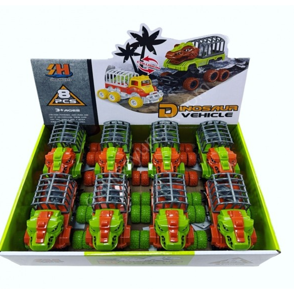 CAN 882-9 TRİCERATOPS TAŞIYAN SÜRTMELİ DİNAZOR ARAÇ*8