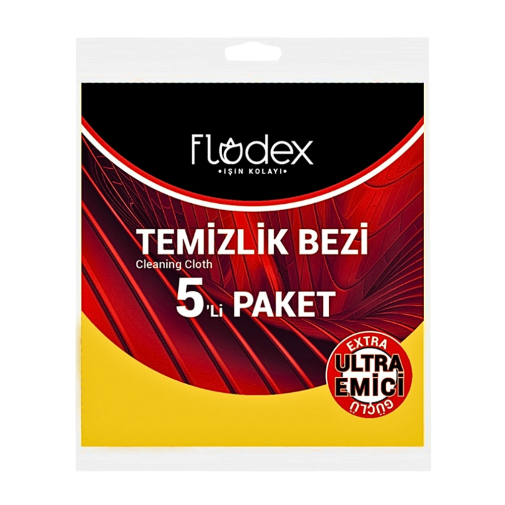 FLODEX TEMİZLİK BEZİ SARI 5Lİ*24
