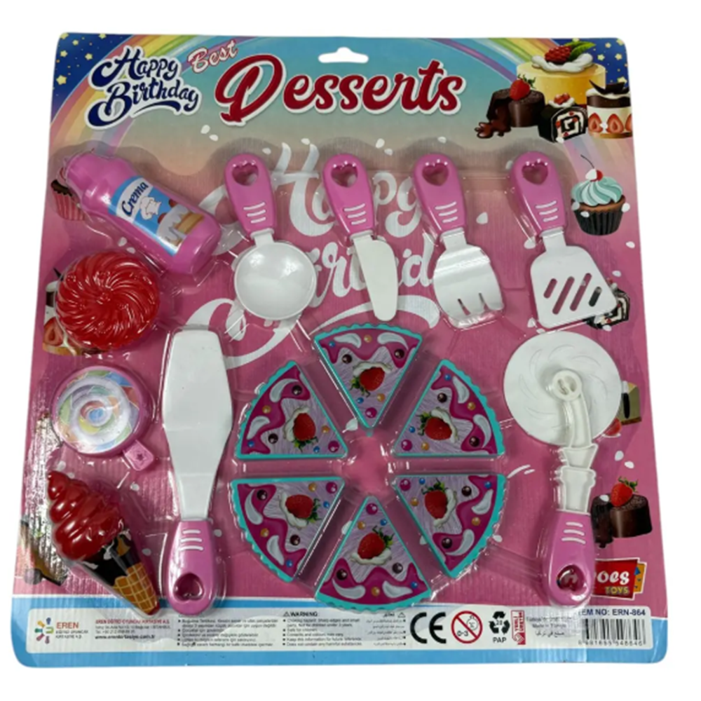 HAPPY BİRTHDAY ERN864 BÜYÜK PASTA SET KARTELA*47