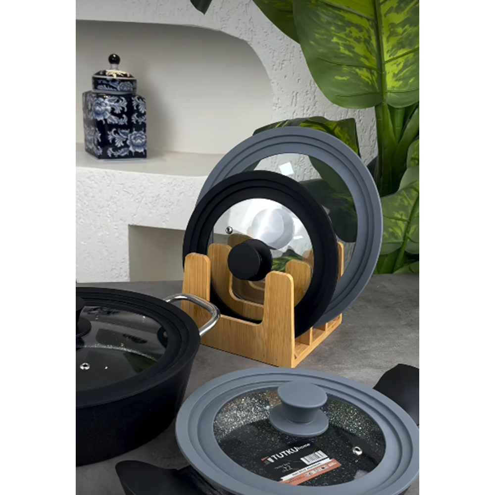 TOGO 5880 SİLİKONLU KIRILMAZ CAM KAPAK 16-18-20CM*12